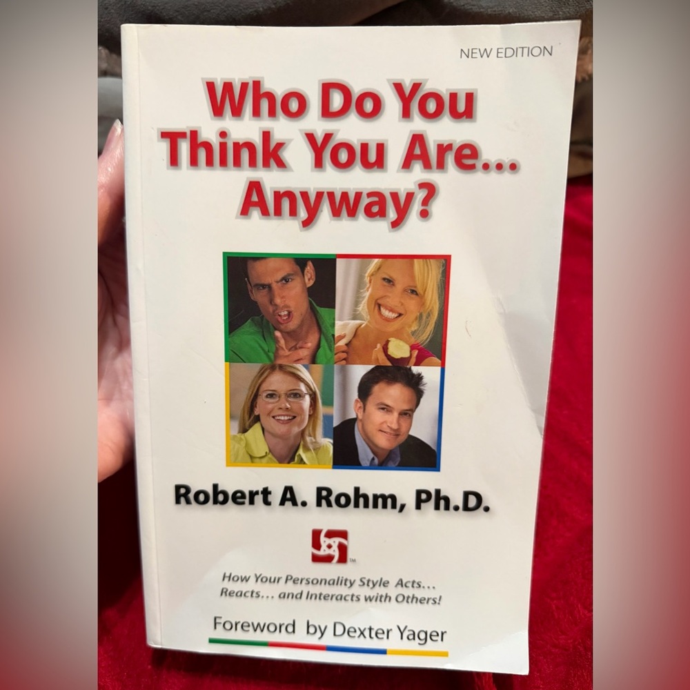 PERFECT WHO DO YOU THINK YOU ARE ANYWAY GREAT SELFHELP BOOK LEARNING WHY WE ACT